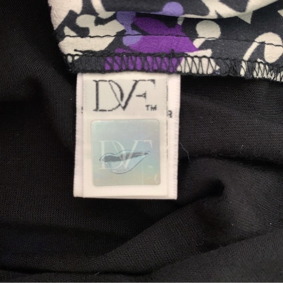 Diane Von Furstenberg Ora Floral Silk Blouse 4 Contrast Back - Picture 6 of 10